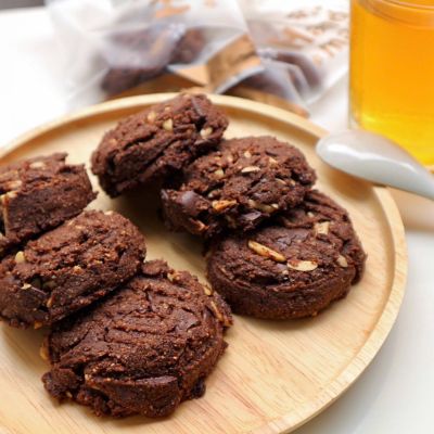 ❤️คุกกี้นิ่มคีโต❤️Keto Soft Chocolate Almond Cookies คุกกี้คีโตรสช็อกโกแลตผสมอัลมอนด์ ใช้น้ำตาลหล่อฮังก๊วย