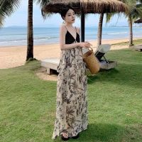 Brown Black Maxi แมกซี่สายเดี่ยวป้าย YPY