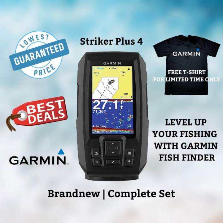 GARMIN STRIKER PLUS 4 dual beam transducer with builtin GPS (1 year
