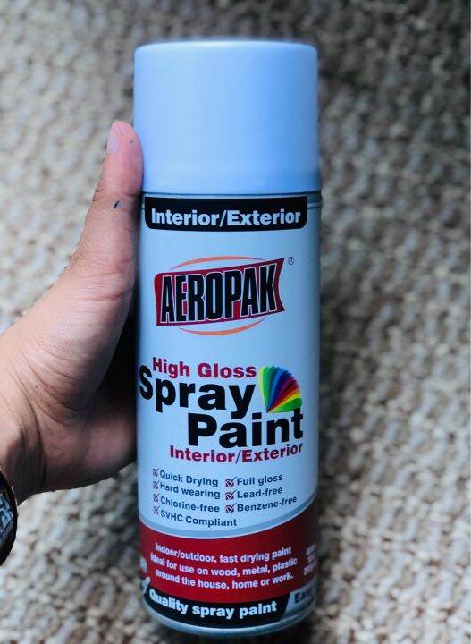 AEROPAK SPRAY PAINT WHITE HIGH GLOSS 400ML | Lazada PH