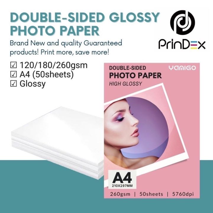 A4 Double Sided Glossy Photo Paper 120gsm 50 Sheets Lazada Ph 8498