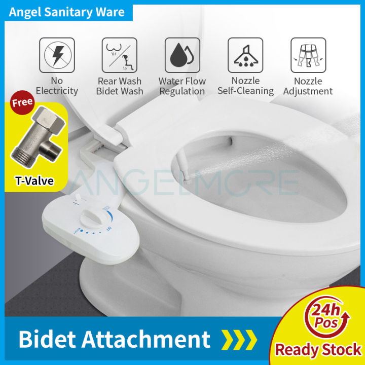 NonElectric Bidet Adjustable Water Pressure Bidet Attachment Single