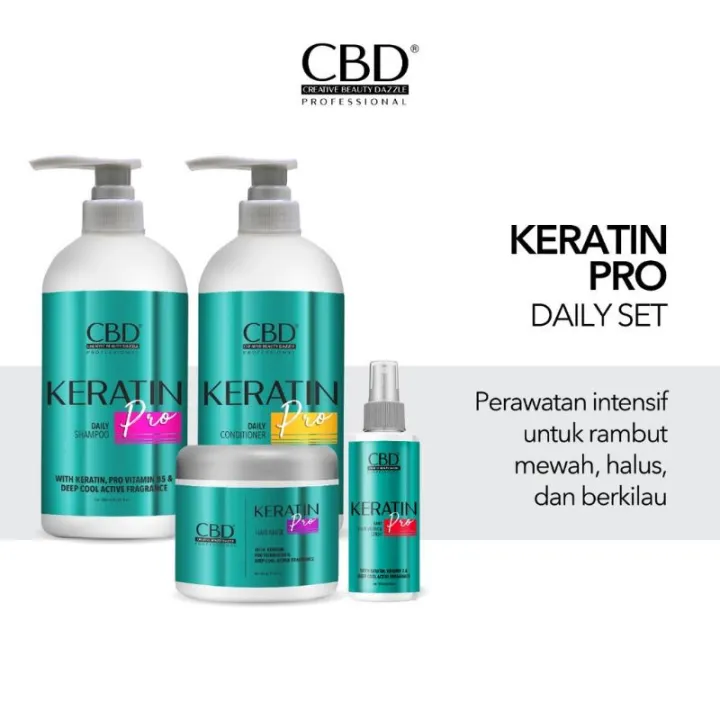 CBD KERATIN PRO SHAMPOO DAN CONDITIONER | Lazada Indonesia