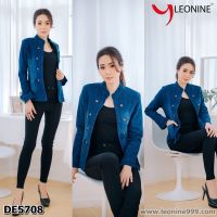 แจ๊คเก๊ตยีนส์,เสื้อยีนส์,เสื้อคลุมยีนส์ Leonine De5708