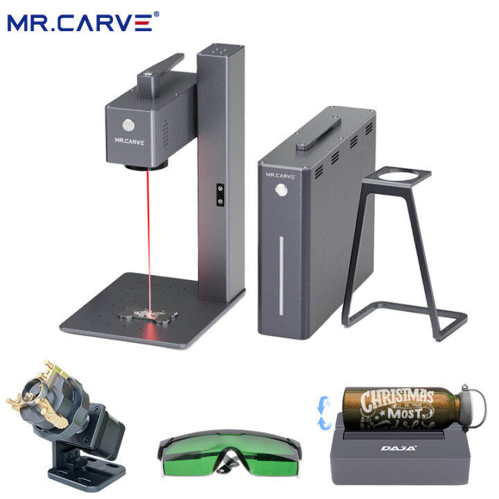 Mr.carve C2 20w Fiber Laser Engraving Machine For Metal/Plastic Desktop