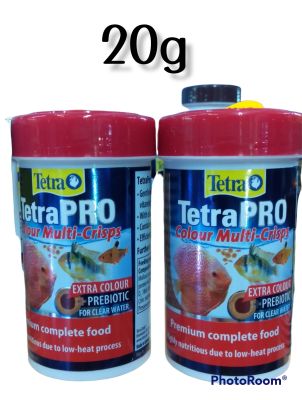 Tetra Pro Colour อาหารชนิดแผ่น สูตรเพิ่มสีสัน สำหรับปลาสวยงาม แพคเกจใหม่