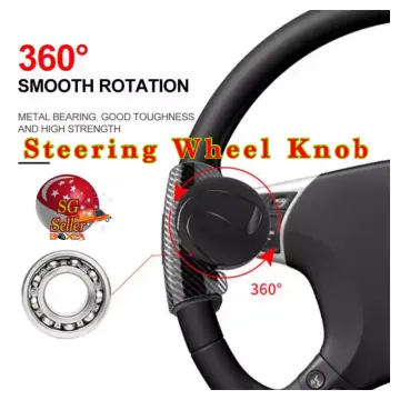 Universal Car Turning Steering Wheel Booster Spinner Knob 360 Degree  Rotation Metal Bearing Power Handle Ball Shaped booster - AliExpress