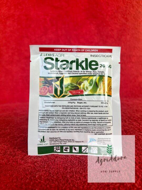 Starkle 20 SG Insecticide 25grams (Leads Agri) Lazada PH