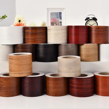 5M/Roll Floor Furniture Renovation Skirting Line Sticker Realistic Wood  Grain Repair Adhensive Duct Tape Home Decoration - AliExpress