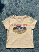 เสื้อยืด croptop ลายวิวภูเขา Landscape