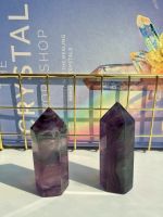 ? Rainbow Fluorite ที่เน้นสีม่วงเปลือกมังคุด ติดเขียวนิดๆ เอาใจคนชอบสีม่วง ?

?