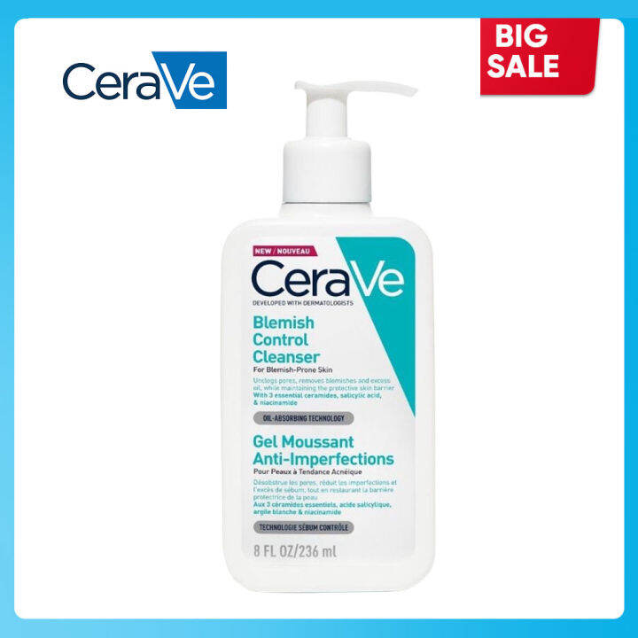 CeraVe Blemish Control Cleanser Face Wash Blemish Control For Blemish ...