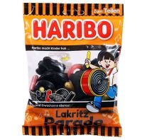 ฮาริโบ เยลลี่พาเรด รสชะเอม ผสมรสผลไม้รวมนิดหน่อย Haribo Lakritz parade Jelly 175g.