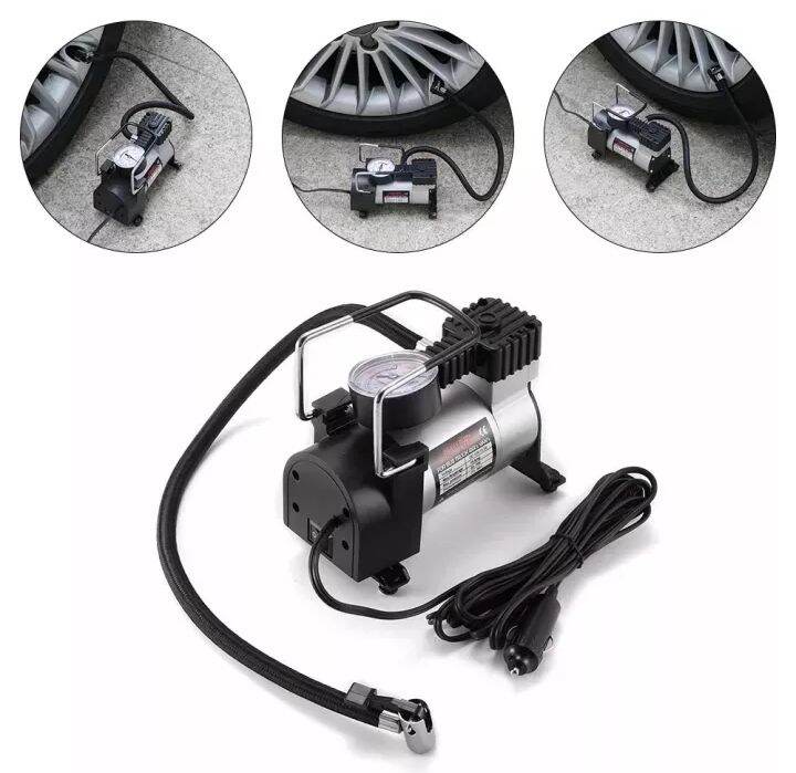 WAWA เครื่องปั๊มลม ปั๊มลมรถยนต์ไฟฟ้า12V 150PSI digital electric air