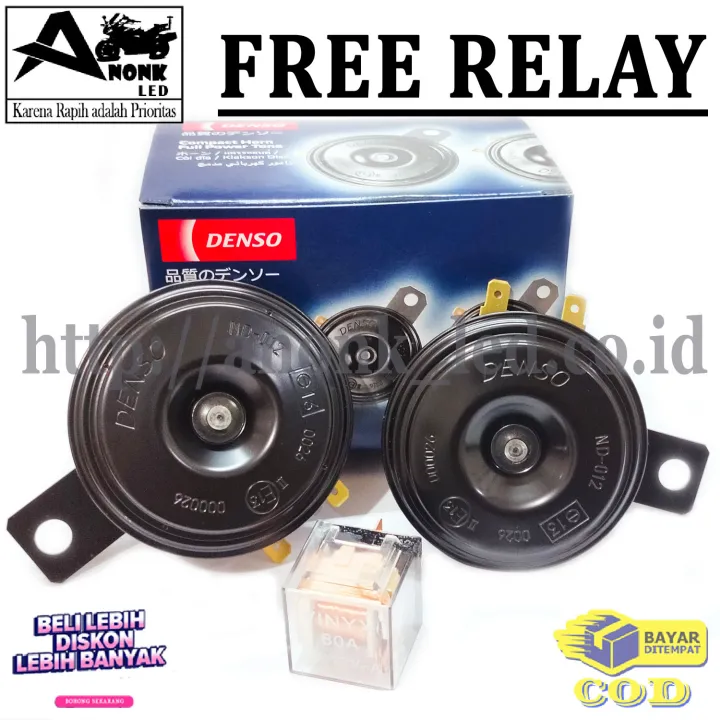 Klakson Motor Merk Denso Power Tone Disc / Klakson Motor Suara Mobi