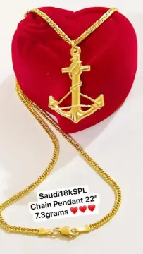 Unlistore PH 18K Saudi Gold Necklace with Pendant