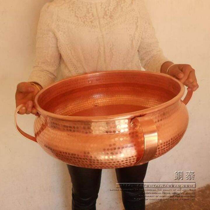 Copper Pot Pure Copper Pot Large Copper Pot for Restaurant Handmade