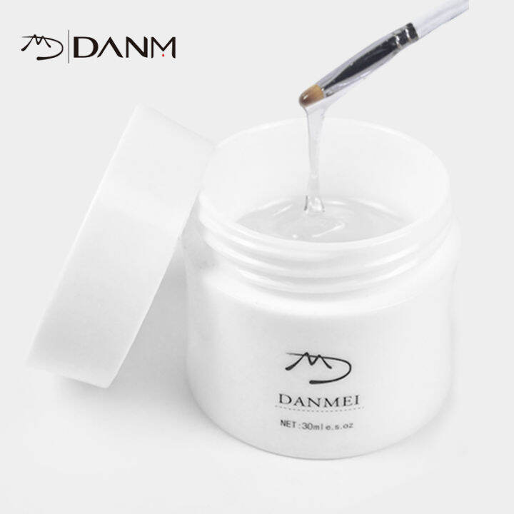 Nail Art Unremovable Model Glue Elastic Milky White Nail Polish