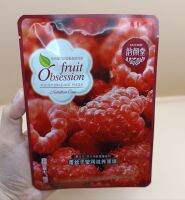 Fruit Obsession mousturizing Mask ฟรุ๊ต ออฟเซสชั่น มอยเจอร์ไรซิ่ง มาส์ก ราสเบอร์รี่ ( 1 ชิ้น )