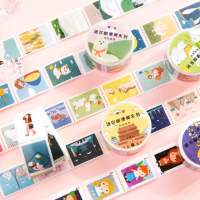 〽️ม้วนเทปสติ๊กเกอร์แสตมป์หลากลายสุดน่ารัก ? stickers stamp