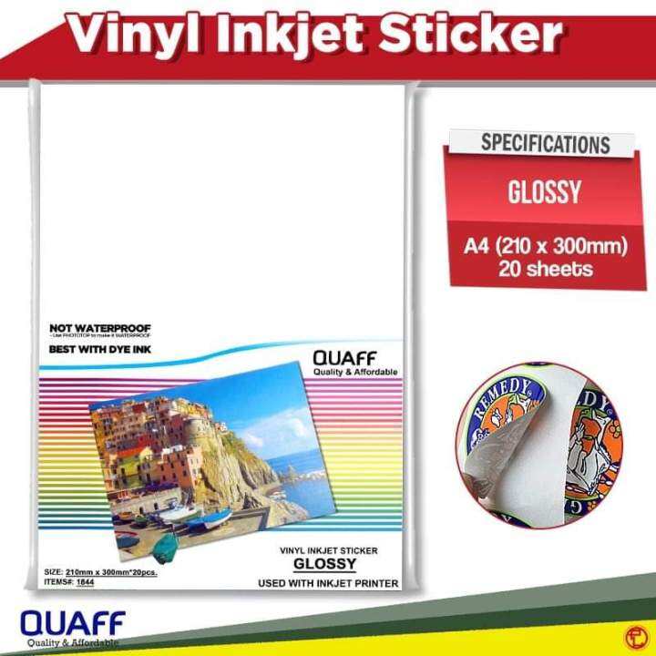 Printable Vinyl Glossy Sticker