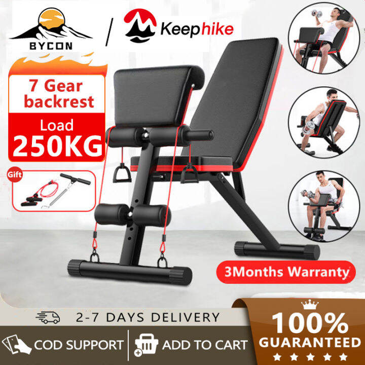 BYCON Household dumbbell stool, folding situp board, fitness equipment