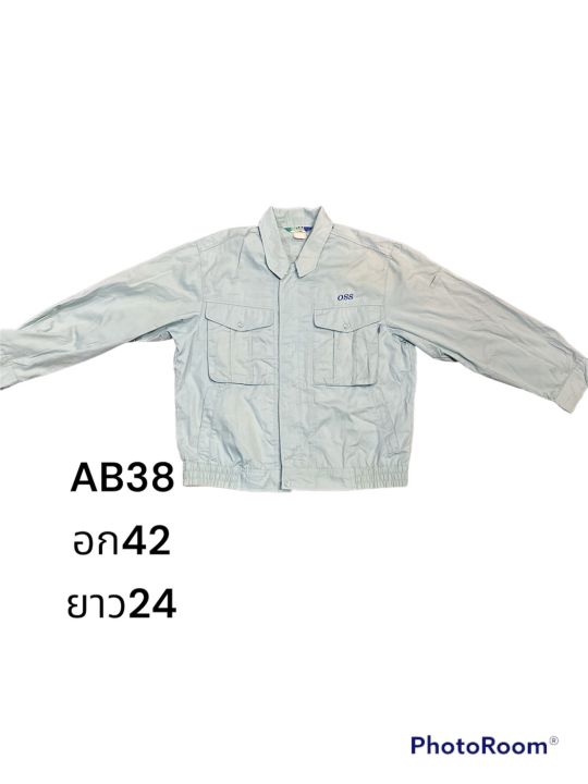 เสื้อช้อปช่างแขนยาว-เสื้อช้อป-เสื้อเชิ้ตช่าง-สินค้าจากญี่ปุ่นab33-ab40