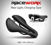 +เบาะจักรยาน Racework รุ่นมีไฟท้าย(ชาร์ทได้) นั่งนุ่มสบาย