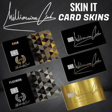 New SKIN IT Card Skins : AMEX BLACK Collection (Stickers For ATM or Be