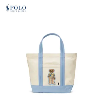 Ralph lauren white hot sale tote bag