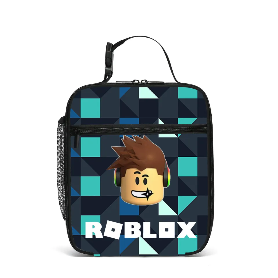 Roblox Lunch Bag Escola Estudantes Lunch Box Bag Lápis Case