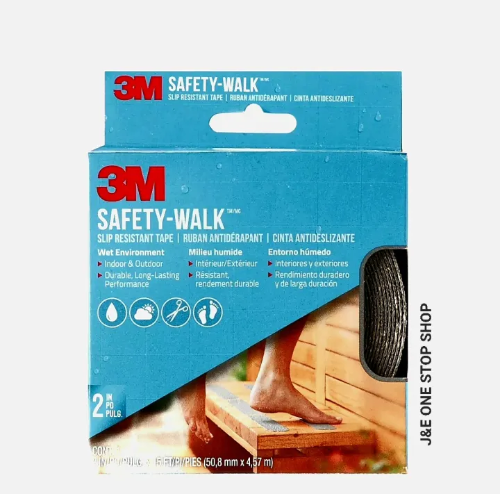 3M Safety-Walk Slip Resistant Tape (Indoor and Outdoor), 2 in X 15 ft,  (50,8mm X 4, 57m) | Lazada PH
