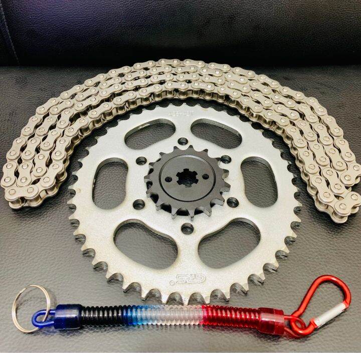 BAJAJ/CT100/CT125 CHAIN AND SPROCKET SET Lazada PH
