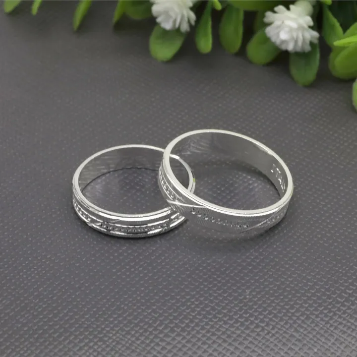 original Italy silver couple ring/wedding ring Lazada PH
