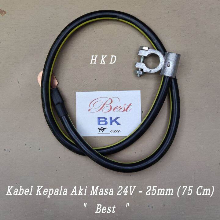 Kabel Kepala Aki Accu Masa Mobil Ns70 Kepala Besar 25mm 75cm Subadi