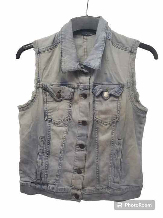 DENIM SANDO JACKET Lazada PH