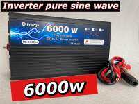 พร้อมส่ง Inverter 6000w คลื่นเพียวไซน์แท้ 12/24v to 220v ประกัน1ปี