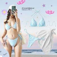 Crystal bikini set ?✨บิกินี่+ผ้าคลุม