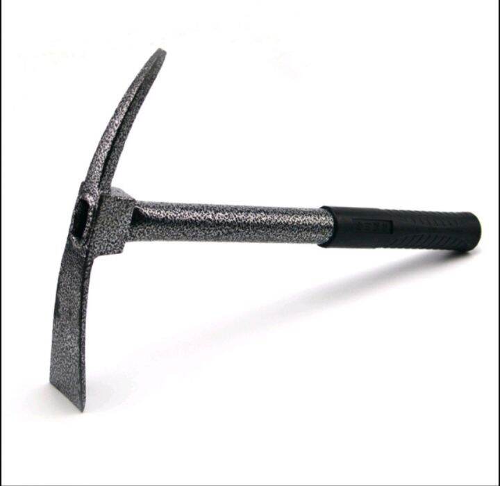 Garden Tool Small Hoe Mattock Rubber Handle/DualPurpose Hoe (Flat Iron