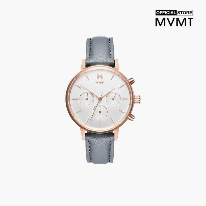 Đồng hồ nữ MVMT mặt tròn dây da 38mm D-FC01-RGGR 0000-04