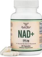 Double Wood NAD (500mg of 95% Pure NAD+ Per Serving, 30 Day Supply) NAD Booster Similar to Nicotinamide Riboside