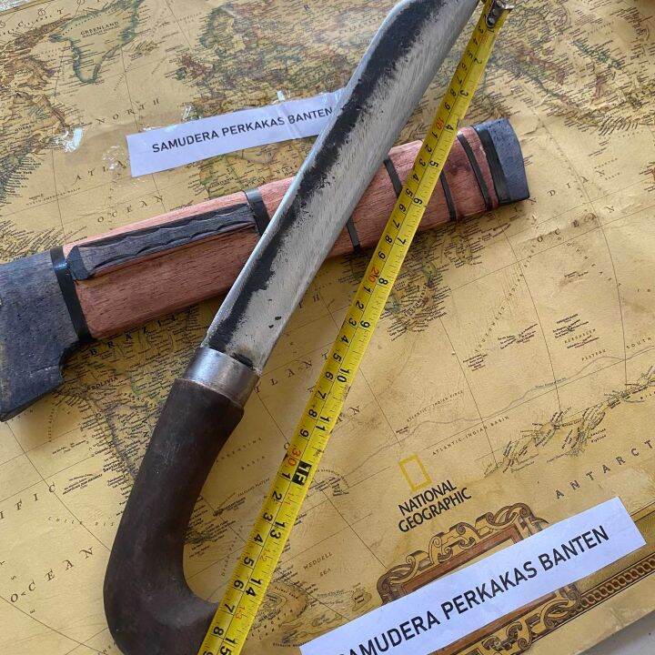 Golok Banten Candung Baja Per Sepuh Oli Asli Banten Siap Pakai | Lazada ...