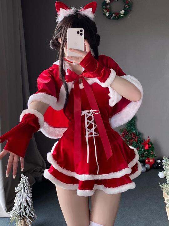 Christmas Suit Cosplay Sexy Bunny Uniform Sexy Christmas New Year Date ...