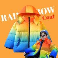 Kinchobabyshop - #เสื้อกันหนาวเด็ก rainbow coat  มาเป็นซิปหน้า #กันหนาวเด็ก #เสื้อกันหนาว