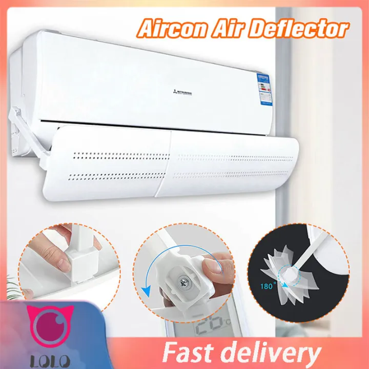 Air conditioner deflector anti direct blowing multifunction