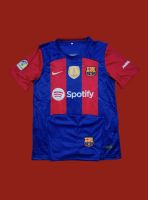 ชุดกีฬาทีมบาร์เซโลน่า Barcelona สีกรมแดง กางเกงกรม ปี 2023-24 แขนสั้น ครบชุด มีเสื้อพร้อมกางเกง พร้อมติดอาร์มลีกที่แขนเสื้อครบ มีครบไซส์ M L XL ใหม่ล่าสุด ??⚽