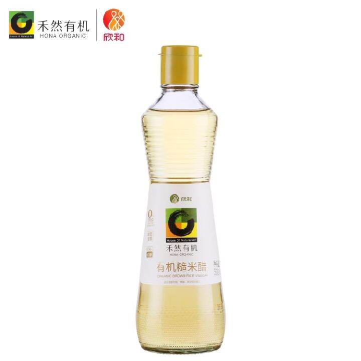 Heran Organic Brown Rice Vinegar 500ml Pure Vegetarian Organic Brown