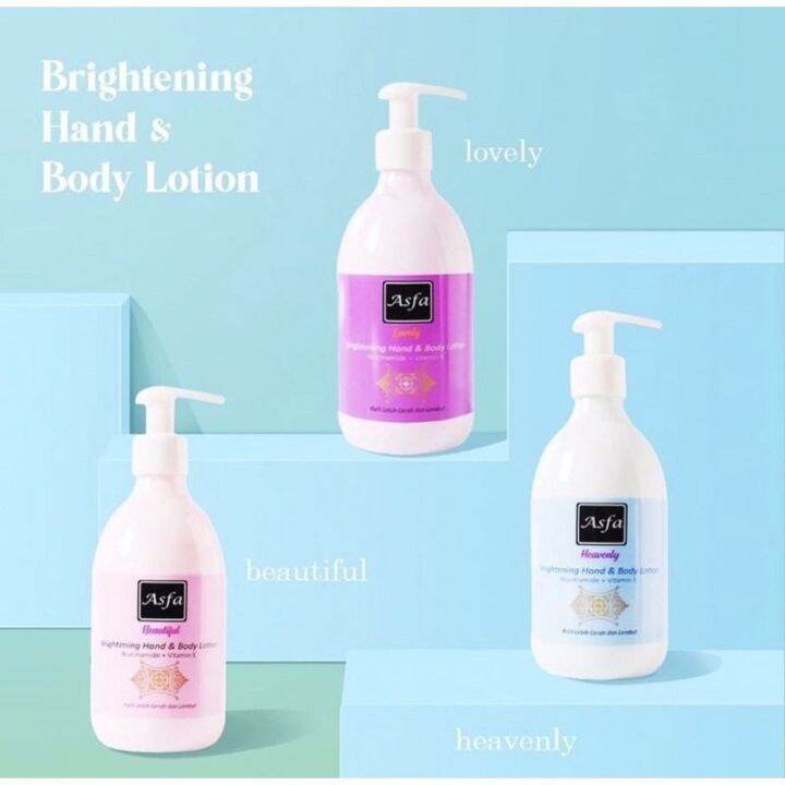 Asfa Brightening Body Lotion With Niacinamide Dan Vitamin E 300ml