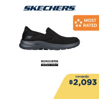 Skechers สเก็ตเชอร์ส รองเท้าผู้ชาย Men GOwalk 6 Requisite Walking Shoes - 216623-BKCC Air-Cooled Goga Mat Comfort Pillar Technology, Machine Washable, Ortholite, Ultra Go