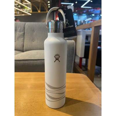 Hydro Flask, Limited Edition “White”, 24 Oz (709 ml), Standard Mouth with SS Flex Cap (New)